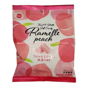 Fruit & Milk Soft Candy Ramelle Peach Permen Rasa Buah Peach Made In Japan Rasa Melon Permen Impor