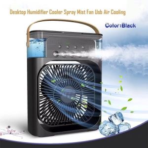 3-in-1 Air Cooler Fan USB Portable Handheld Humidifier & Air Purifier Mist Cooling Function