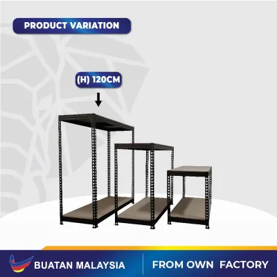 🐘 HYPERACK™️ Livin Rack Adjustable 2 Tier Metal Boltless Rack Rak Besi Bertingkat Rak Dapur Rack Shelf Rack Kitchen Rack Rak Besi Bertingkat Rak Buku Rak Serbaguna Warehouse Storage Rak Store Office Rack 架子置物架 (Black 2 Levels)