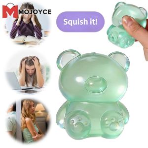 MOJOYCE Adorable Bear Squeeze Toy Soft Slow Rising Plush Animal Toy for Kids and Adults Perfect for Easter Gifts and Party Decorations
