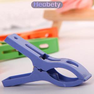 Heabety  8 cái bộ móc áo Clip lớn nhựa Windproof bãi biển Khăn quần áo pins mùa xuân kẹp kẹp kẹp quần áo mạnh mẽ Hot New giá rẻ