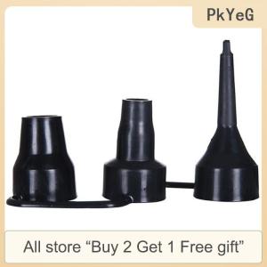 [COD] PkYeG Tool 3 Sizes Nozzle Pump Nozzle Head Air Inflator Adaptor Replacement Nozzles Black