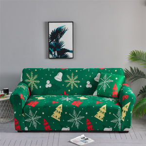 XHOME【PH STOCK Voucher】1/2/3/4 Seater Christmas Slipcover Sofa Cover Sofa Cover Stretchable Elastic Sofa Cover Set Sofa Cover L Shape with free Pillowcase