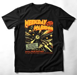 Baju Distro Kaos Atasan WEEKDAY WARRIOR Bahan 24s tebal nyaman
