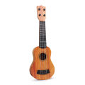 Ukulele Guitars For Kids Wood Color Plastic Musical Instrument Guitar Children Birthday Gift. 