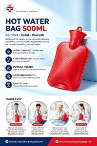 Crosspoint Hot Water Bag Compress 500ml