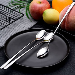 Muỗng Inox 304 Thìa Dài Muỗng Trà Sữa Cocktail Thìa Trộn Gia Vị Muỗng Cà Phê Đá Thìa Tráng Miệng thìa Mật Ong