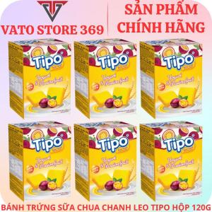 Bánh trứng sữa chua chanh leo TIPO hộp 120g (thùng/gói)