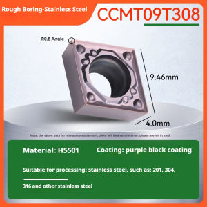 Carbide Insert Rough Boring Tools Cutting Milling Insert CNC Lathe Cutter Turning Tool CCMT060204 CCMT09T308