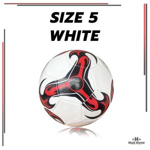 ลูกฟุตบอลหนังเย็บ มาตรฐานเบอร์ 5 Soccer Ball นิ่ม มันวาว และทำความสะอาดง่าย นักเรียนผู้ใหญ่เด็ก ฝึกฟุตบอล