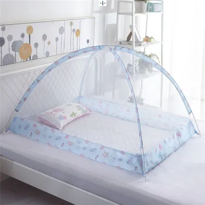 △△◄Foldable No Bottom Kids Mosquito Net Baby Bed Canopy Easy Setup◄✈