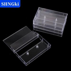 SHNGki 10pcs ghi âm trống Cassette trường hợp âm thanh lưu trữ hộp trong suốt chống bụi hộp