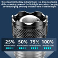 Super Bright Zoom LED Flashlight Rechargeable Waterproof Original Three Lighting Modes Portable Outdoor Camping Searchlight. 