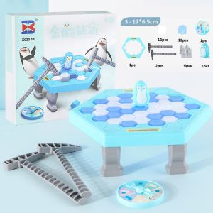 【Ready Stock】Desktop Games Penguin Trap Icebreaker Board Game Adult Kids Table Toys Educational Wall Breaking Ice Cube Toy Interactive Game