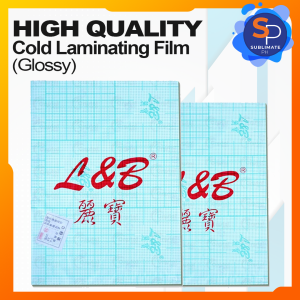 Cold Laminating Film A4 L&B Pro 80 Microns Glossy Satin PVC Waterproof Photo Sticker