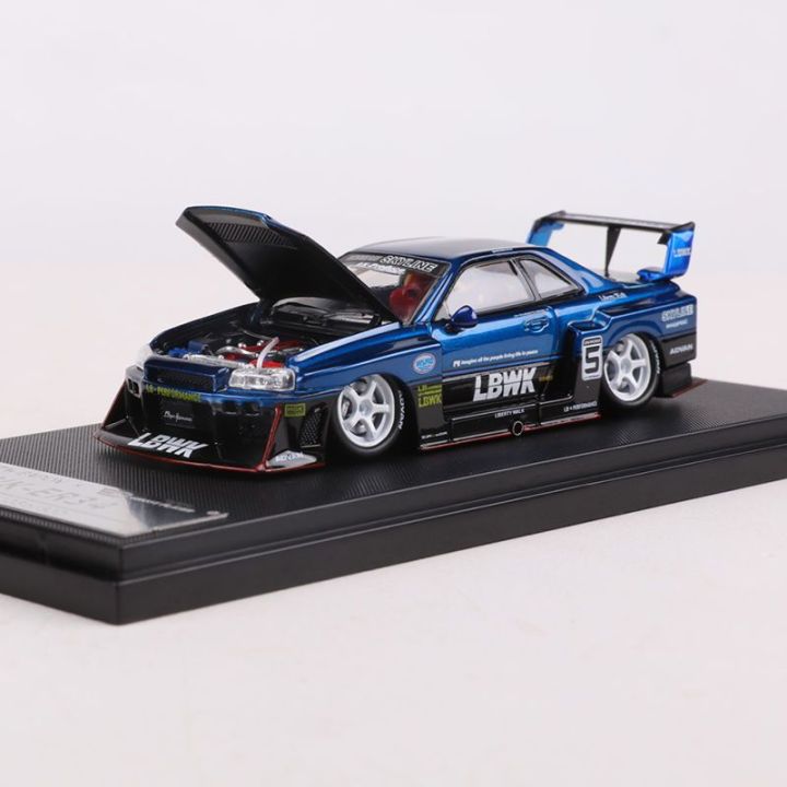 Street Weapon 1/64 นิสสัน Skyline GT-R R34 LBWK ล้อแม็กรถยนต์รุ่น D ...