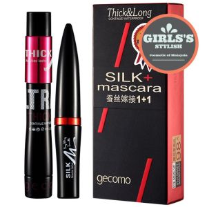 Gecomo Silk+ Mascara 1+1 (1 set 2pcs) Thick & Long Waterproof