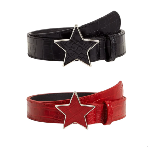 Modern Punk Youth Waistband PU Leather Waist Belt for Casual Wear Edgy Design Men Women Waist Girdle