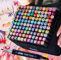 24/30/48/80 Color Alcohol Marker Art Marker Highlighter Pen Set Color Calligraphy Pen Set Marker Pen. 