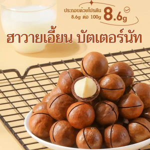 【ราชาแห่งผลไม้พันชนิด】ถั่วแมคคาเดเมียอบด้วยอุณหภูมิต่ำ ฮาวายเอี้ยน บัตเตอร์นัท มีคุณค่าทางโภชนาการและอร่อย รสหวานมัน