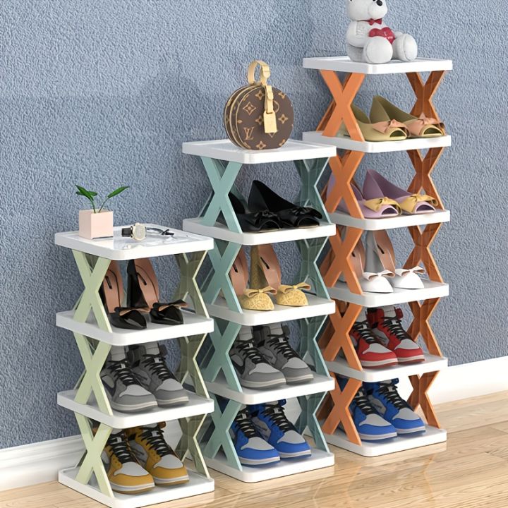 M&A Multi-Layer Simple Shoe Rack Household Space-Saving Vertical Narrow ...