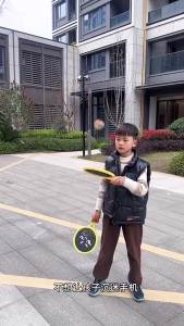 Tennis racket and tennis trainer for outdoor solo play with string rebound for self-training parent-child and childrens single tennis racket set