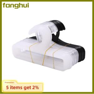 fanghui 10ชิ้นไม้แขวนเสื้ออเนกประสงค์ทำจากโลหะสำหรับแขวนผ้าพันคอ