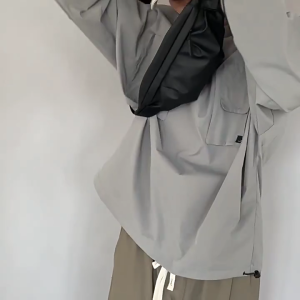 Crossbody Waist Pack Chest Bag for Teen Adult Nylon Fanny Pack Large Capacity Sports Bag Splashproof Travel Belt Bags