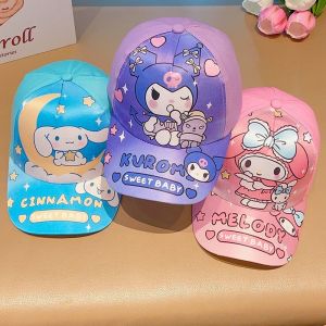 Kawaii Sanrio Hello Kitty Baseball Cap Kuromi My Melody Cinnamoroll Student Outdoor Sports Sunscreen Sun Hat Printed Breathable Adjustable Cap