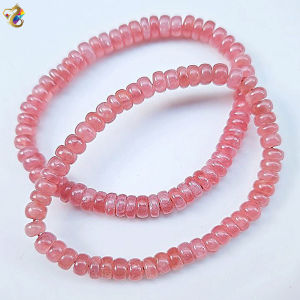 Graduation Grade Natural Argentina Rhodochrosite Rondelle Abacus Bracelet