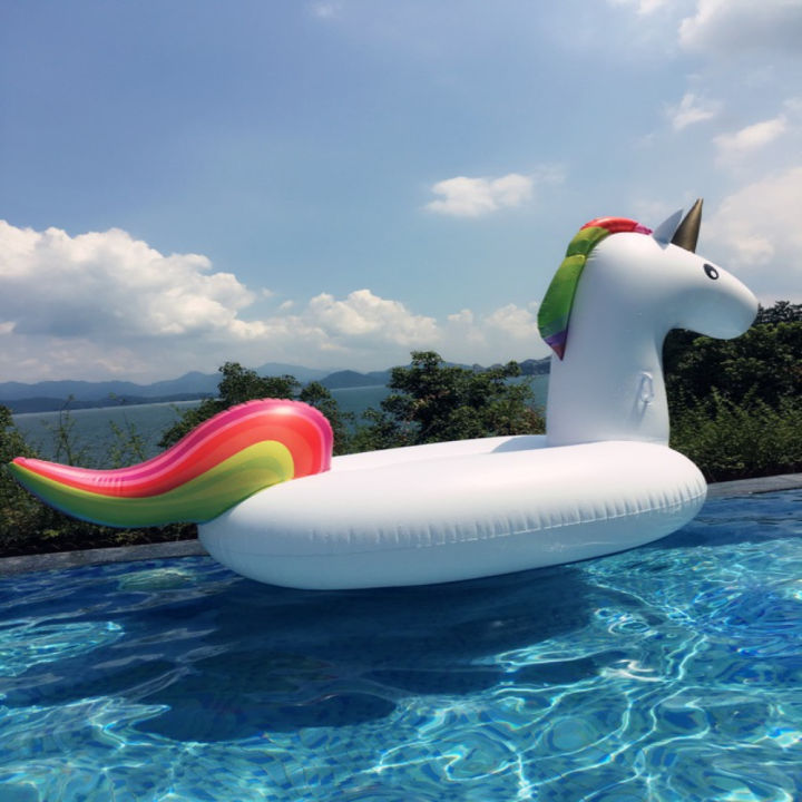Rainbow unicorn float, giant and large floaties, for swimming pool