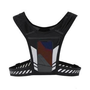 Reflective Running Backpack Universals Light Weight Sport Running Vest Breathable Mesh Running Chest Bag Enduring