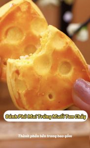 Bánh Phô Mai Nướng Trứng Muối Thơm Ngon Hậu Vị Kéo Dài Phù Hợp Cho Mọi Người