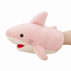 LiTuiLi 20cm Size Shark Hand Puppet Cartoon Cute Interactive Toy Children Gift Plush Stuffed Plush Animal Toy Children Play