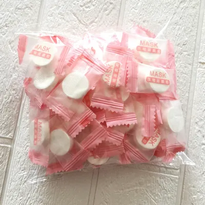 100 Viên Khăn giấy ướt dạng nén hình viên kẹo tiện lợi khi đi du lịch -Aeneas Shop