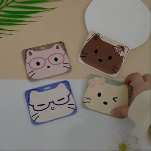 【𝗥𝗲𝗮𝗱𝘆 𝗦𝘁𝗼𝗰𝗸】Cute Cat Kitty Retractable Card Holder Portable School Office ID Badge Holder Telescopic Lanyard Card