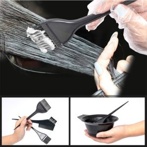 JON09 4Pcs/Set Professional Hair Dyeing Kit Hairdressing Hair Coloring Hair Color Dye Bowl Stirring Brush DIY Hair Styling Hair Dye Tools for Hair Coloring