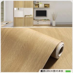 45CM*10M PVC Self-adhesive Wood Grain Floor Contact Paper CoveringPVC Removable Decorative Film Wallpaper Furniture doors wardrobe renovation