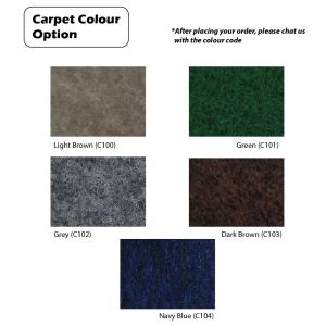 Aluminium Frame Carpet Notice Board Wall Notice Board size 1x1 1.5x1 1.5x2 2x3 3x4 Papan Kenyataan PERABOTKU.MY