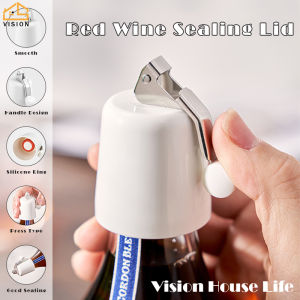 Vision Press Type Vacuum Stopper Wine Bottle Saver Stopper Wine Cork Sparkling Wine Champagne Cap