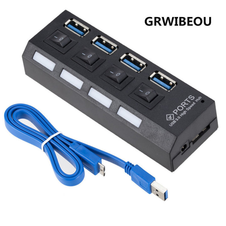 Usb3.0Hub Hub Usb High-Speed Expansion 4-Port With Independent Switch ...