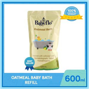 Babyflo Oatmeal Baby Bath (Refill pack) - 600 mL