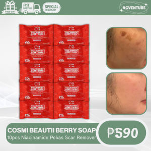 10pcs Cosmi Beautii Niacinamide Berry Soap 70g For Women Hydrating Scar Remover Pore Minimizer