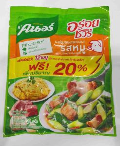 คนอร์ อร่อยชัวร์ ผงปรุงอาหารครบรส รสหมู  180 กรัม  1 ซอง