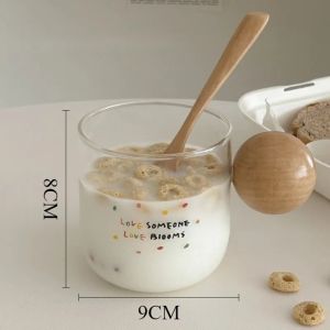Sacesr Creative Glass Cups Aesthetic Cute Elegant Coffee Cup Simple Unique Funny Glassware Office Home Kitchen Drinkware Accessories 4P6B8