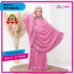 Mukena Anak Perempuan Nirmala 2 Fungsi Umur 1-17 Tahun Mukena Ponco By Chazmine