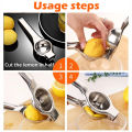 Stainless Steel Lemon Squeezer Hand Press Citrus Juicer Manual Lemon Juicer Lemon Manual Press Juicers Lime Squeezer for Kitchen Outdoor. 
