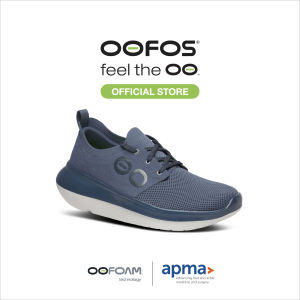 OOFOS Mens OOmy Stride Moroccan Blue รองเท้าเพื่อการฟื้นฟู