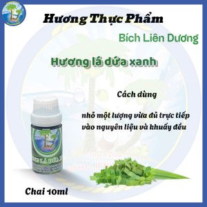 [Chai 10ml] Hương lá dứa xanh_Hương thực phẩm Bích Liên Dương