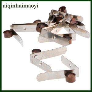 aiqinhaimaoyi 10Pcs Carbon Brush Holder 7mm Dia Constant Force Spring Clip Assemblies 8x10mm
